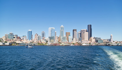 Fototapeta na wymiar Seattle cityscape in summer