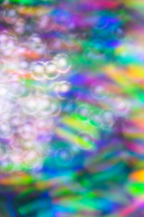 Abstract Shiny Foil Glitter Holographic Stars Hearts Shapes Pretty Background