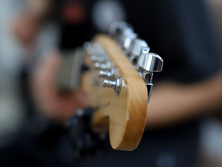 man playing guitar