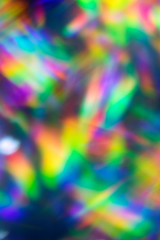 Abstract Shiny Foil Glitter Holographic Stars Hearts Shapes Pretty Background