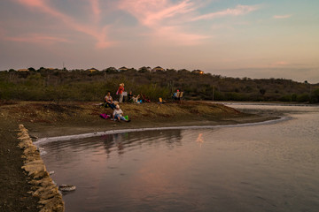   Lagun Sunset  Views arund the small caribbean Island of Curacao