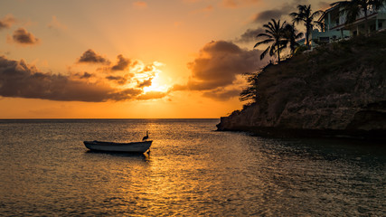   Lagun Sunset  Views arund the small caribbean Island of Curacao