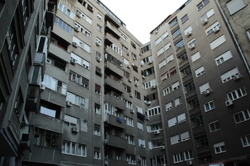Fototapeta na wymiar buildings in Belgrade