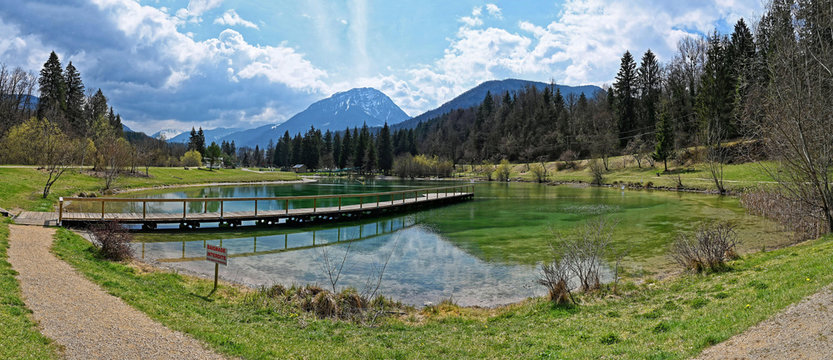 Base de loisirs de Lescheraines, Massif des Bauges, Savoie, Auvergne-Rhône-Alpes, France