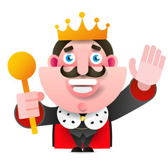 Golden Crown, With Gradient Mesh, Vector Illustration