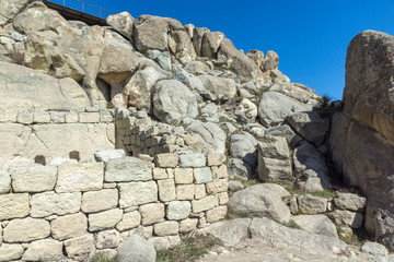Fototapeta na wymiar Ruins of Ancient sanctuary city Perperikon, Kardzhali Region, Bulgaria