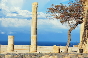 Acropolis in Lindos, Greece