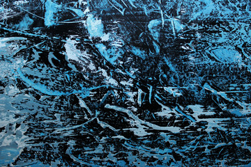 Blue Painted Wall Background. Abstract Colorful Background Texture. Blue Colors.