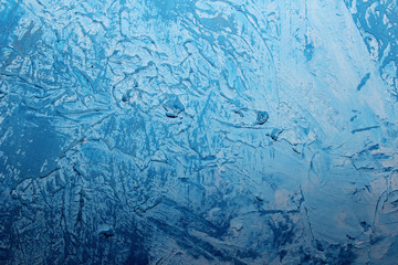 Blue Painted Wall Background. Abstract Colorful Background Texture. Blue Colors.