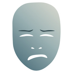Crying theatrical mask