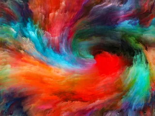 Photo sur Plexiglas Mélange de couleurs Peinture vive