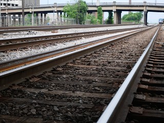 Waiting for the train