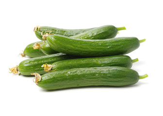 Lebanese Cucumber isolated on white background