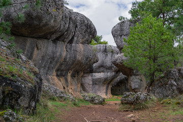 Parque natural Ciudad encantada en Cuenca España