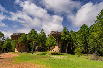 Fototapeta na wymiar Parque natural Ciudad encantada en Cuenca España