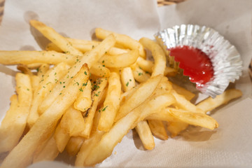 美味しいフライドポテトの写真