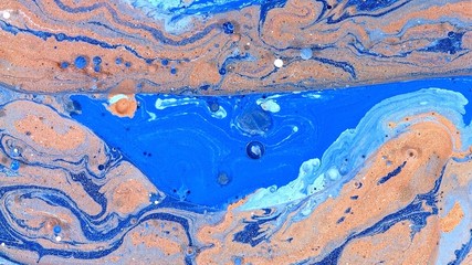 blue gold light complex dramatic color abstract