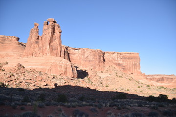 Fototapeta premium Arches National Park: 3-Sisters/Gossips