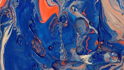 blue orange sand tan vivid painting abstract