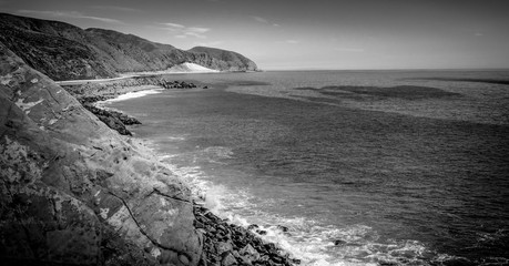 Pacific Coast at Malibu - aerial view - travel photography