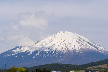 Fototapeta premium 晴天の富士山