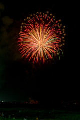夏の花火 富山市神通川花火大会