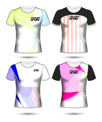 Set of soccer or football jersey template t-shirt style, Design your football club vector illustration