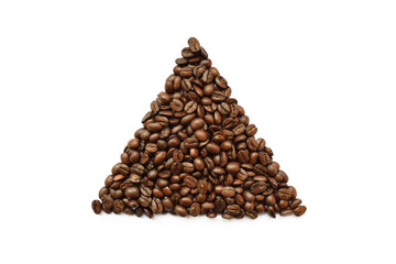 Triangle coffee beans