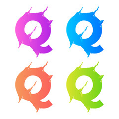 letter q logo template design