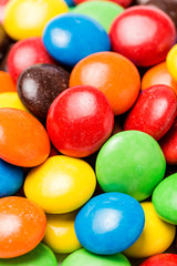 Colorful chocolate beans