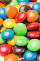 Colorful chocolate beans