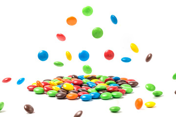 Colorful chocolate beans