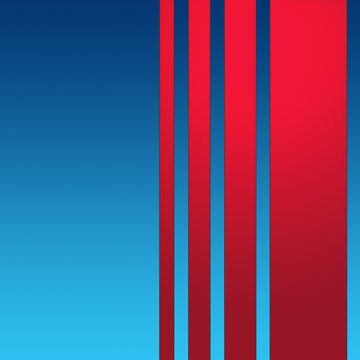 Red Stripes on Blue Background, High Resolution Illustration