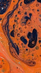 orange black decay vivid color texture