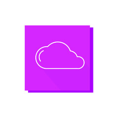 cloud line frame icon