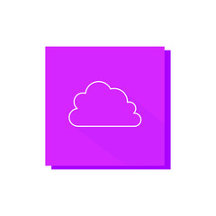 cloud line frame icon