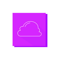 cloud line frame icon