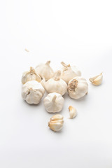Shoot garlic up close