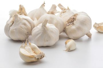 Shoot garlic up close