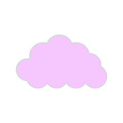 Obraz premium cloud blue icon