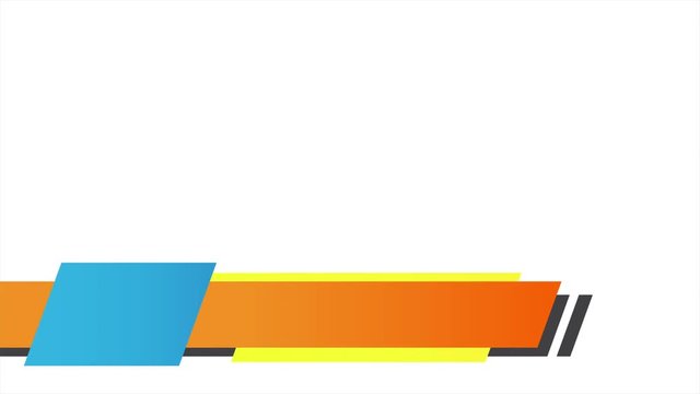 Animated Lower Third with white background and green screen