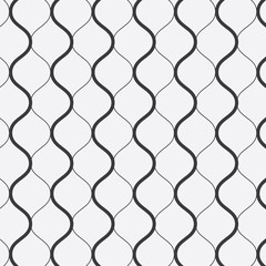 Naklejka premium Vector pattern, thick and thin line wavy,stylish retro pattern background