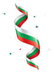 Bulgaria flag, vector illustration on a white background