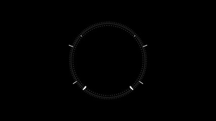 HUD Hologram. Futuristic screensaver for the title of news and business screensavers. Abstract digital background with geometric line