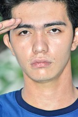 Obraz premium A Young Male Saluting