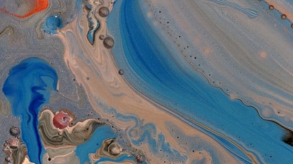 tan blue earth desert dramatic painting abstract