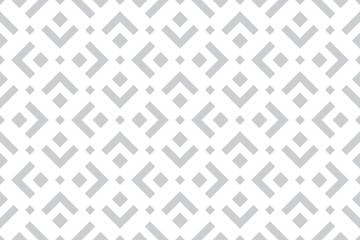 Abstract geometric pattern. A seamless vector background. White and grey ornament. Graphic modern pattern. Simple lattice graphic design.