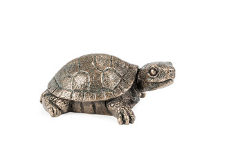 bronze statuette of a little turtle