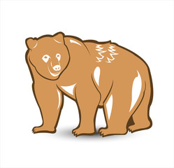 Fototapeta na wymiar bear vector logo