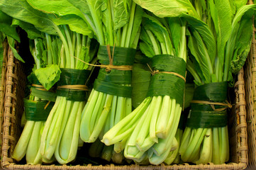 Vegetable wrapped in banana leaves